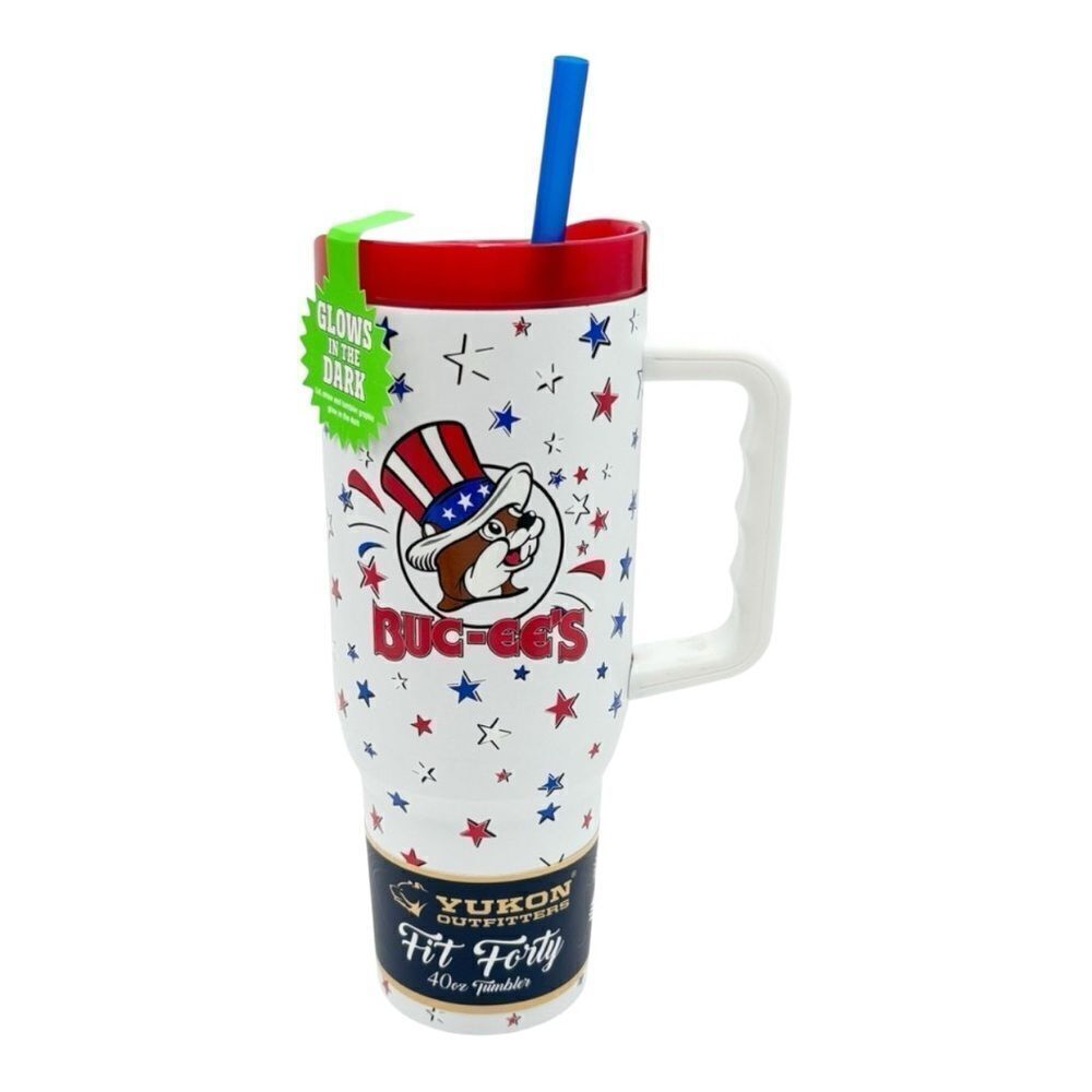 Buc-ee's Yukon Outfitters Fourth Of July 40oz Tumbler (Glow In The Dark)